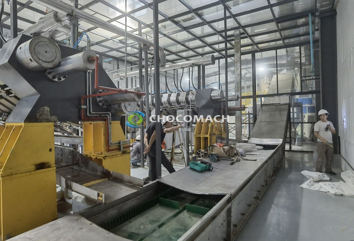 new sludge dewatering integrated hydraulic device from CHOCOMACH