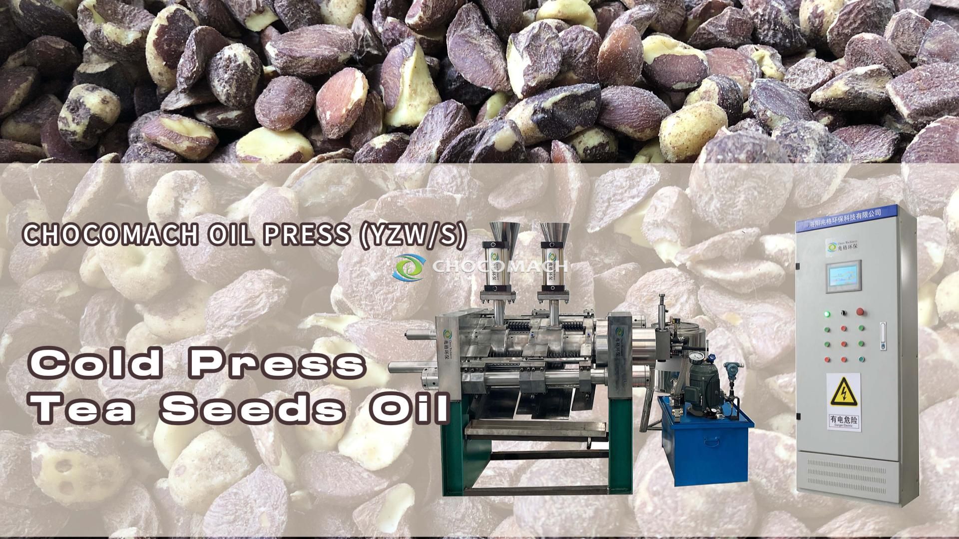 Congratulations on the successful test of CHOCOMACH hydraulic oil press directly pressing tea seed kernels