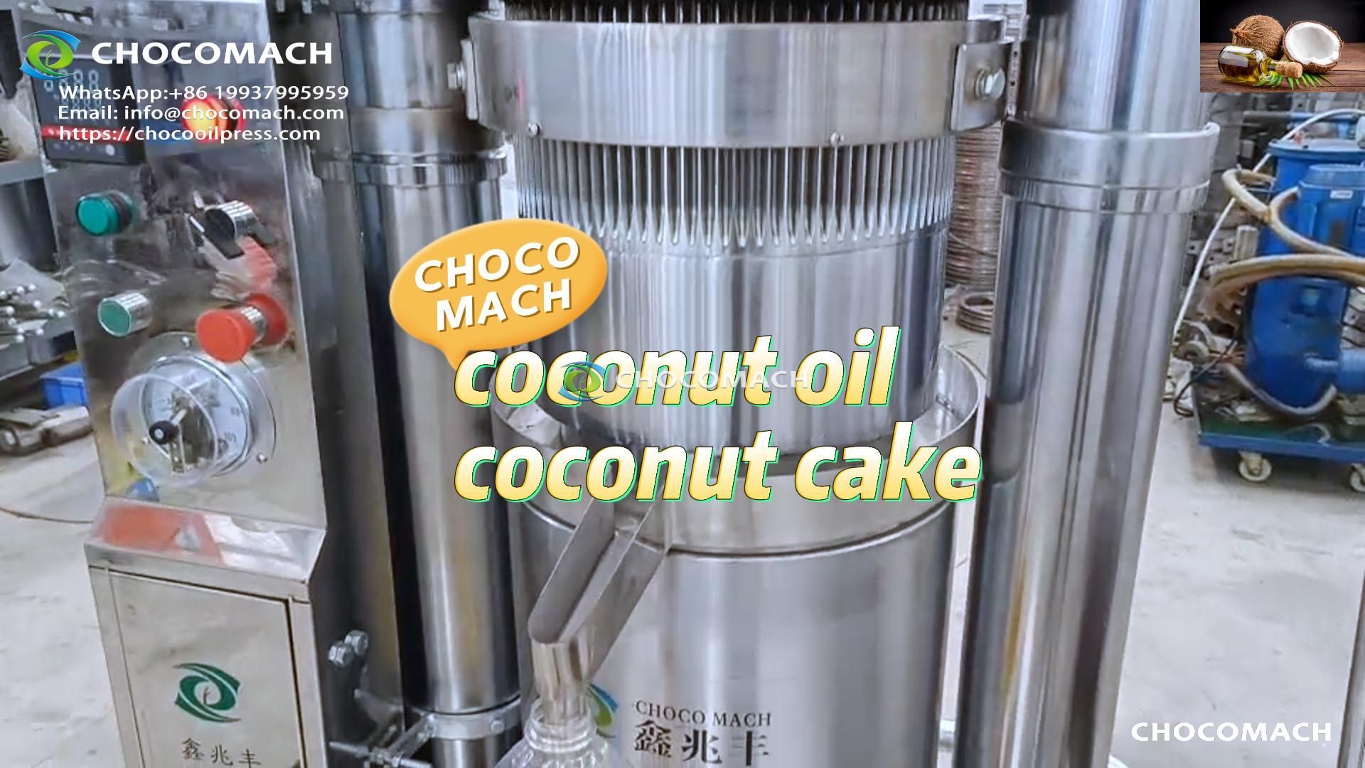 how to make satisfying coconut oil by hydraulic oil press machine