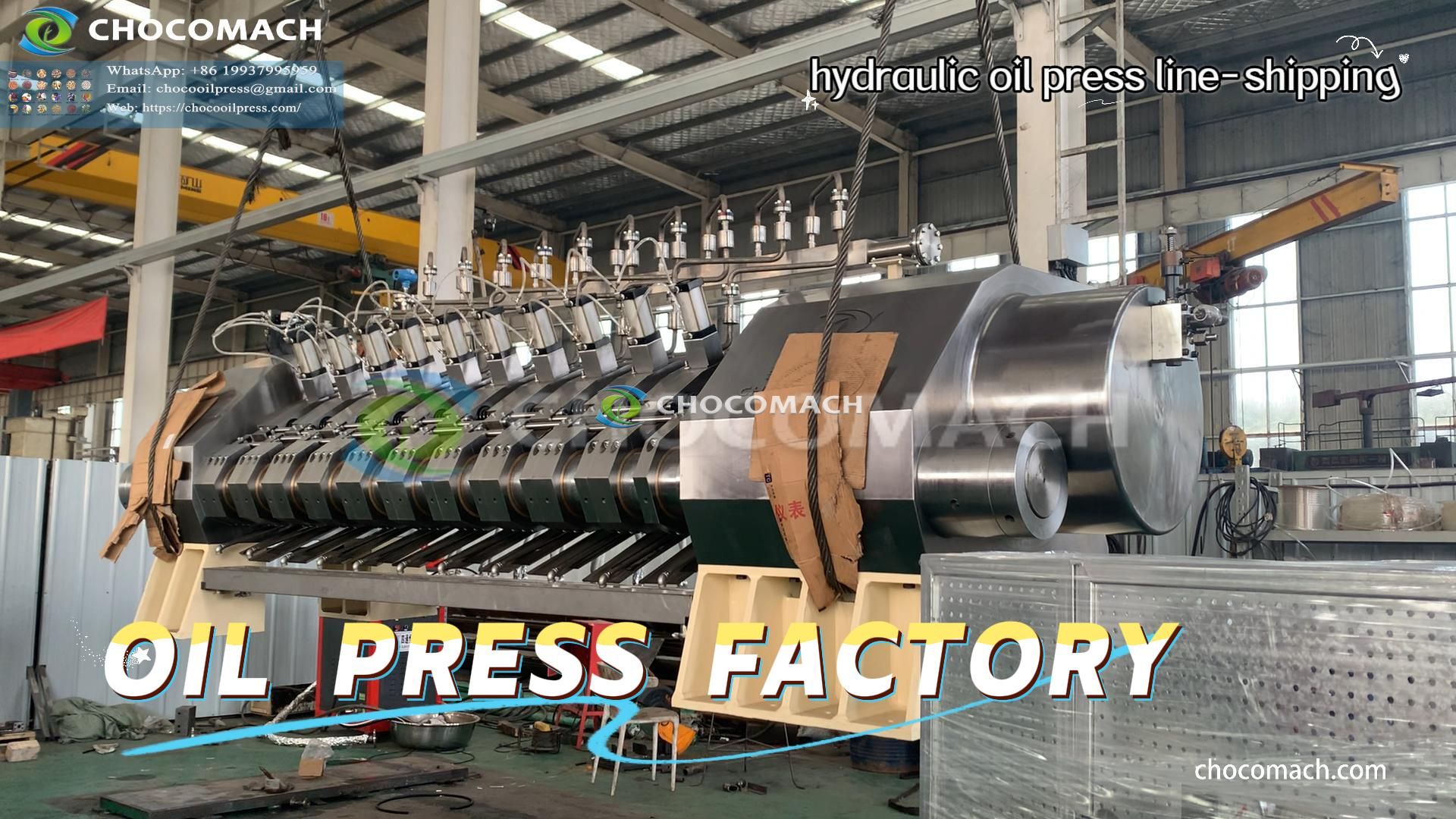 CHOCOMACH | Hydraulic Oil Press Equipment & Sesame Processing Solutions