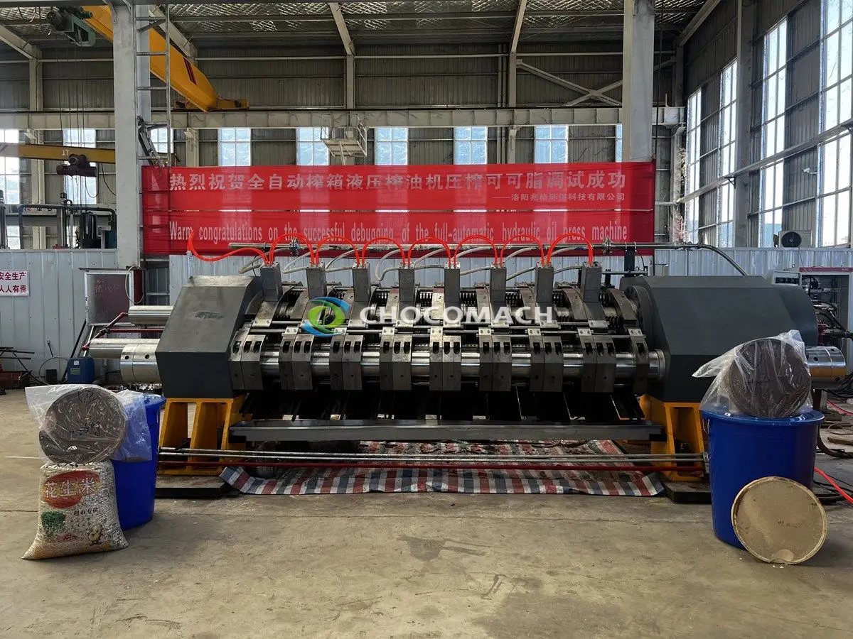 Automatic hydraulic sesame oil press service cases 